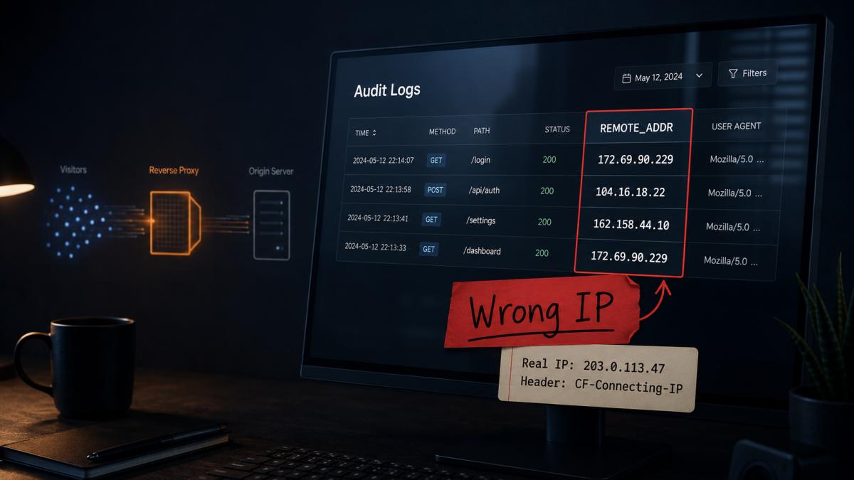 Behind Cloudflare? You're logging the wrong IP.